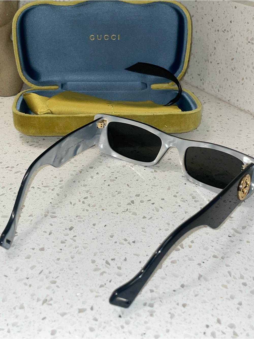 Gucci Black Sunglasses with Gold GG